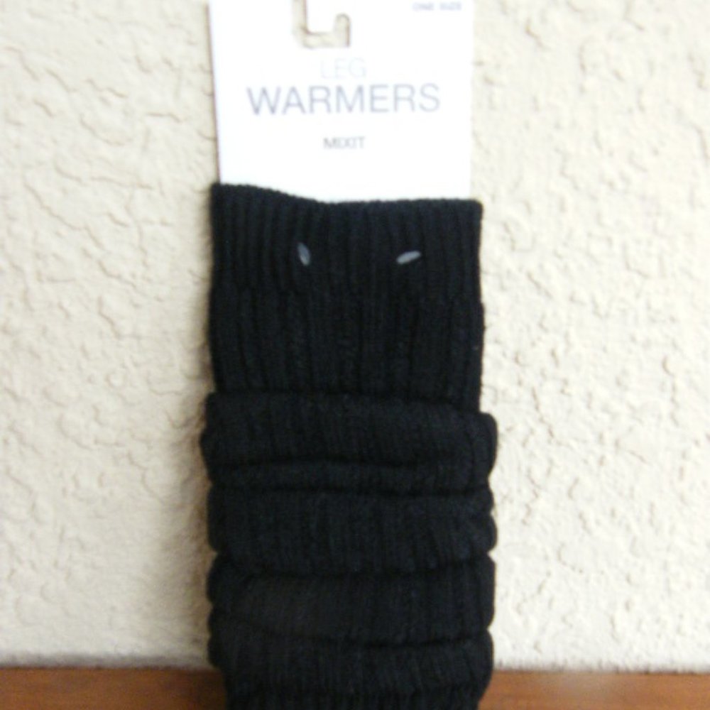 MIXIT BLACK LEG WARMERS